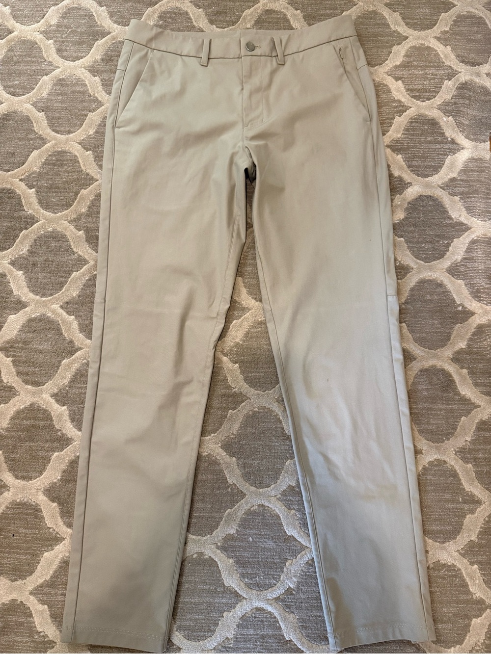Men's Slim Straight Chino Pants - Light Khaki